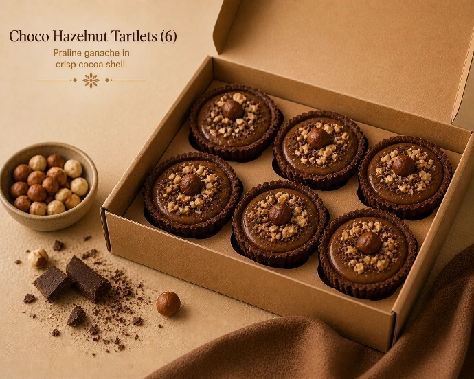 Choco Hazelnut Tartlets (6)